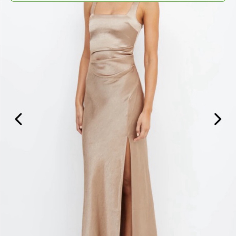 Bec & Bridge The Dreamer Square Neck Gown in Gold